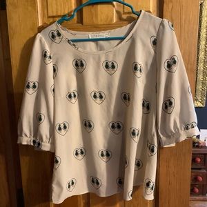 Sugarhill Boutique duck print blouse. UK Size 12.